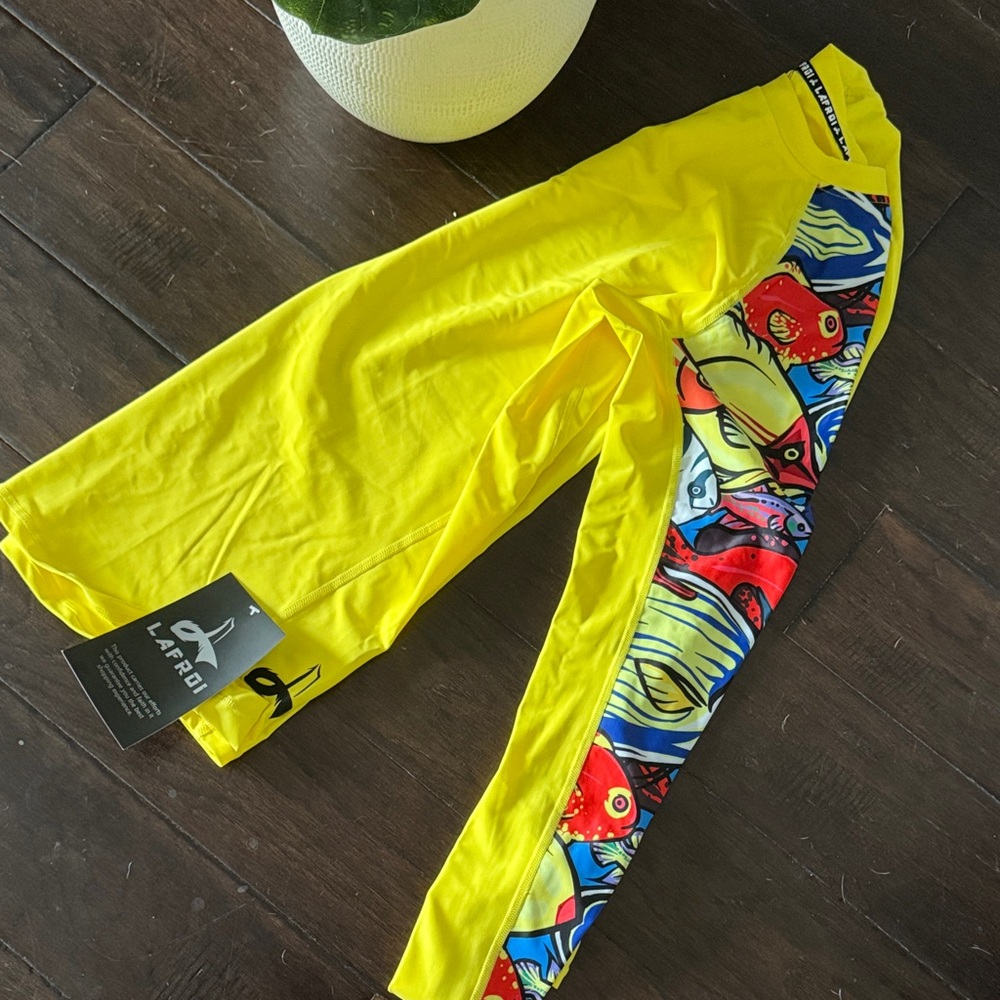 Men's Vibrant Yellow SPF  Long Sleeve Tee